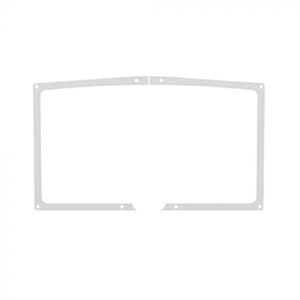 Osburn Everest Wood Fireplace Brushed Nickel Door Overlay OA10622