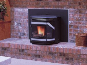 Iron Strike Winslow PI40GL 36" Traditional Cast-Iron modern Pellet Fireplace Insert PI40GL